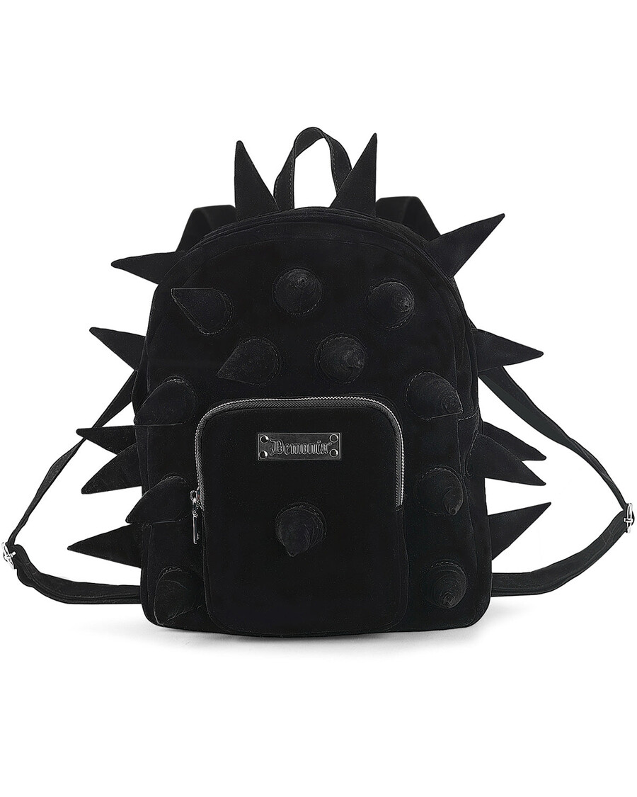 Demonia Cult Demonia Velvet Spiked Mini Backpack