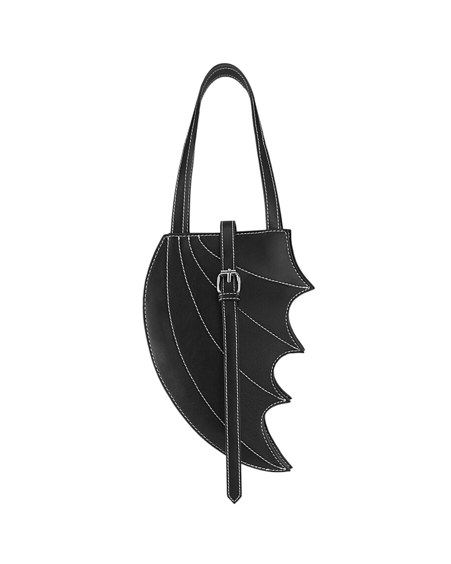 Demonia Cult Demonia Faux Leather Batwing Handbag