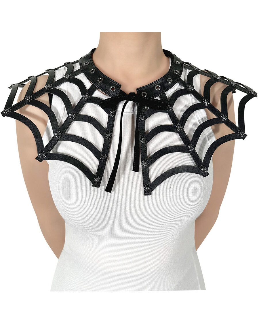 Demonia Cult Demonia Spiderweb Cutout Collar