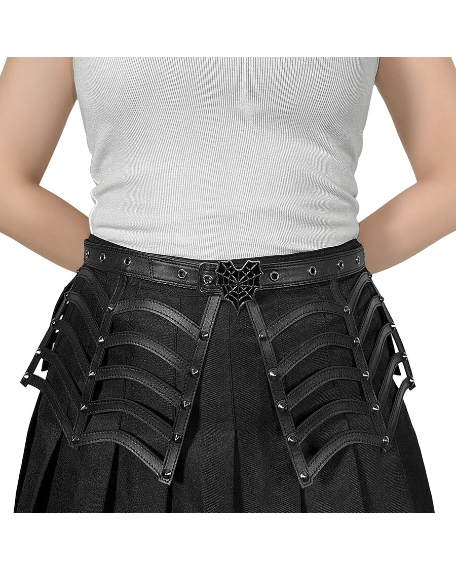 Demonia Cult Demonia Spiderweb Cutout Belt