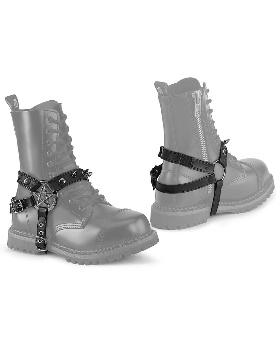 Demonia Cult Demonia Pentagram Boot Harness (Pair)