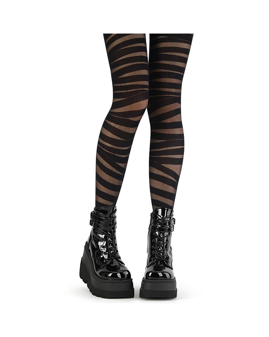 Demonia Cult Bandage Print Pantyhose